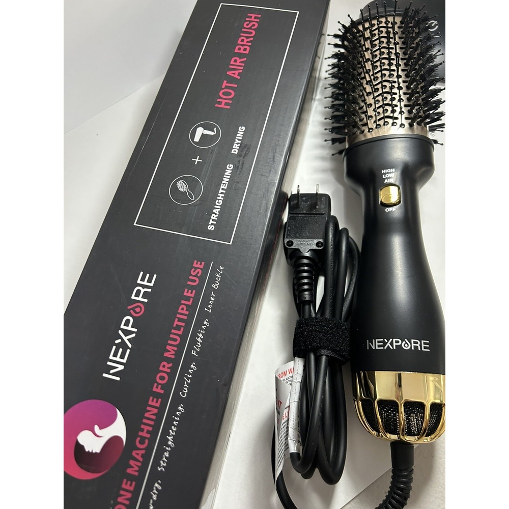 NEXPURE HOT AIR BRUSH, ONE MACHINE FOR MULTIPLE USE, STRAIGHTENING & DRYING